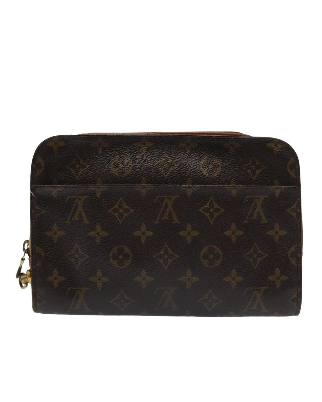 Monogram Canvas Clutch Bag with Storage Smell and No Strap