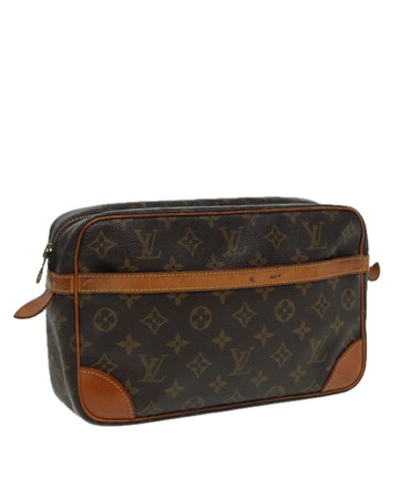 Monogram Canvas Clutch Bag with Classic Design