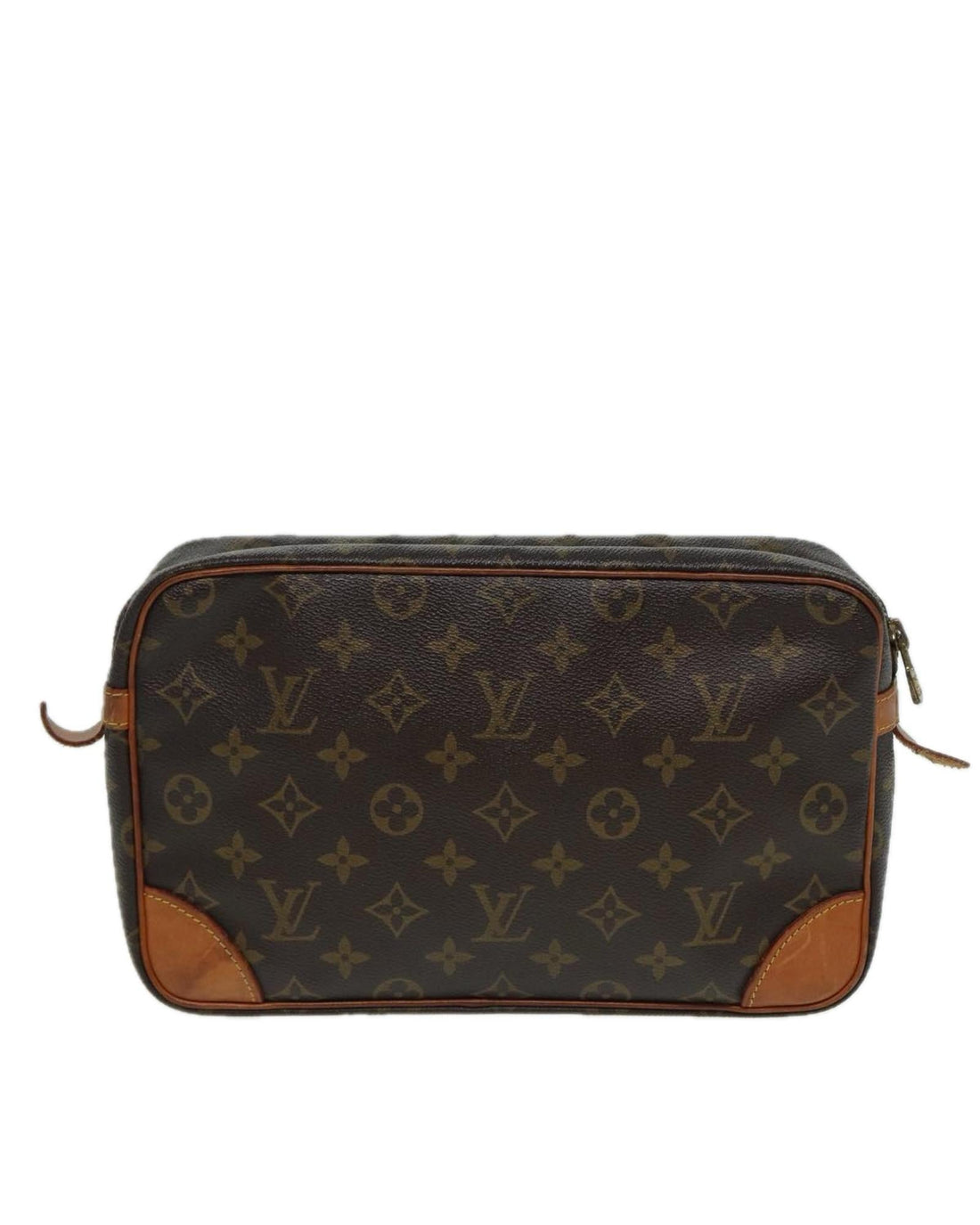 Monogram Canvas Clutch Bag with Classic Design
