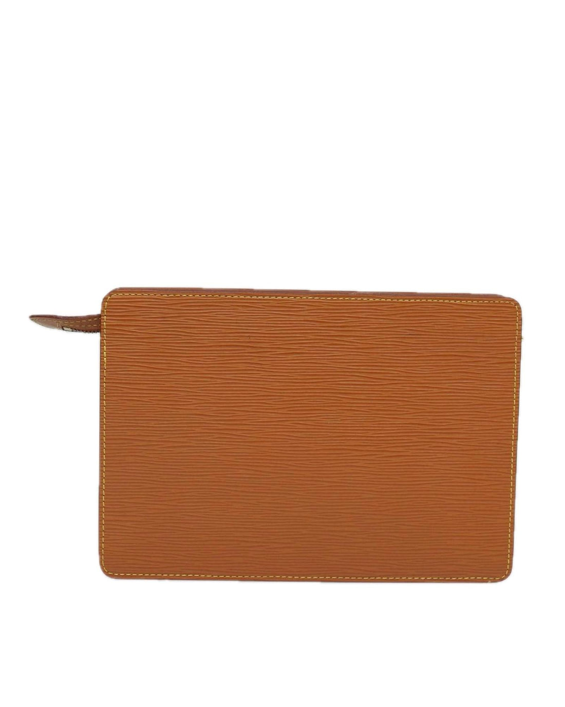 Epi Leather Pochette Homme Clutch Bag with Gold Accents