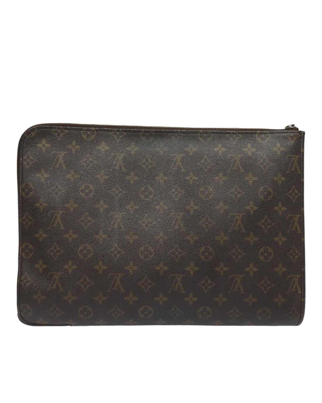 Monogram Canvas Clutch Bag with Document Holder