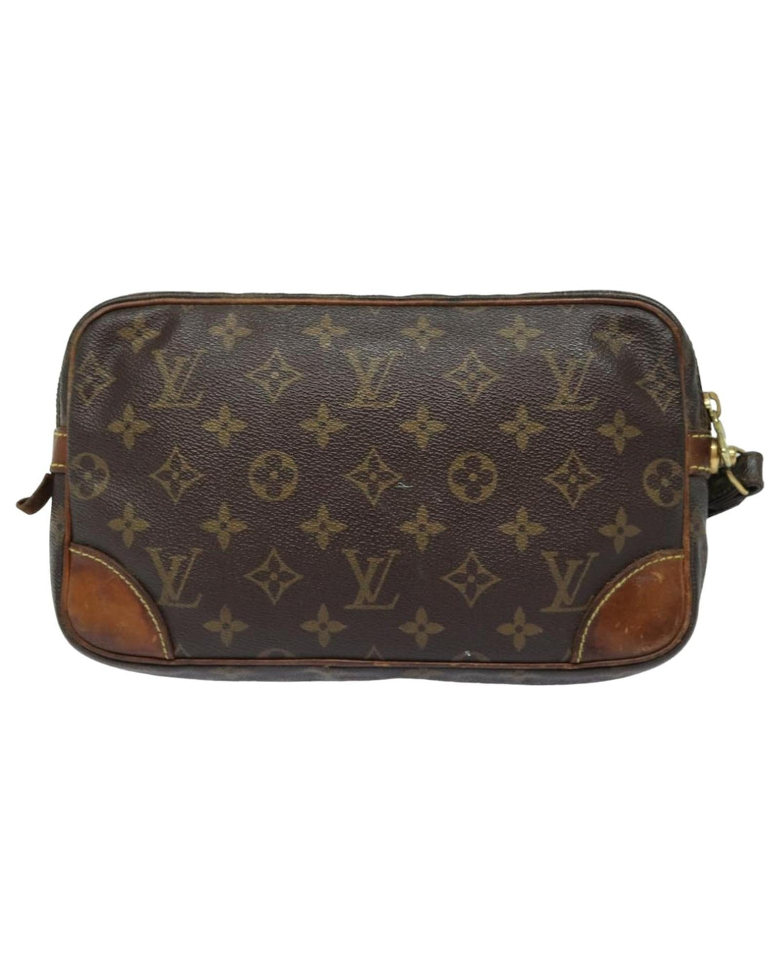 Monogram Canvas Clutch Bag with Strap
