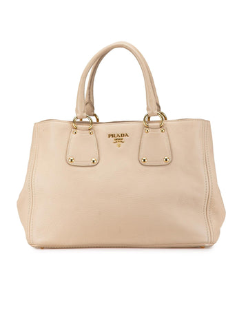 Leather Satchel with Gold-Tone Hardware and Rolled Handles