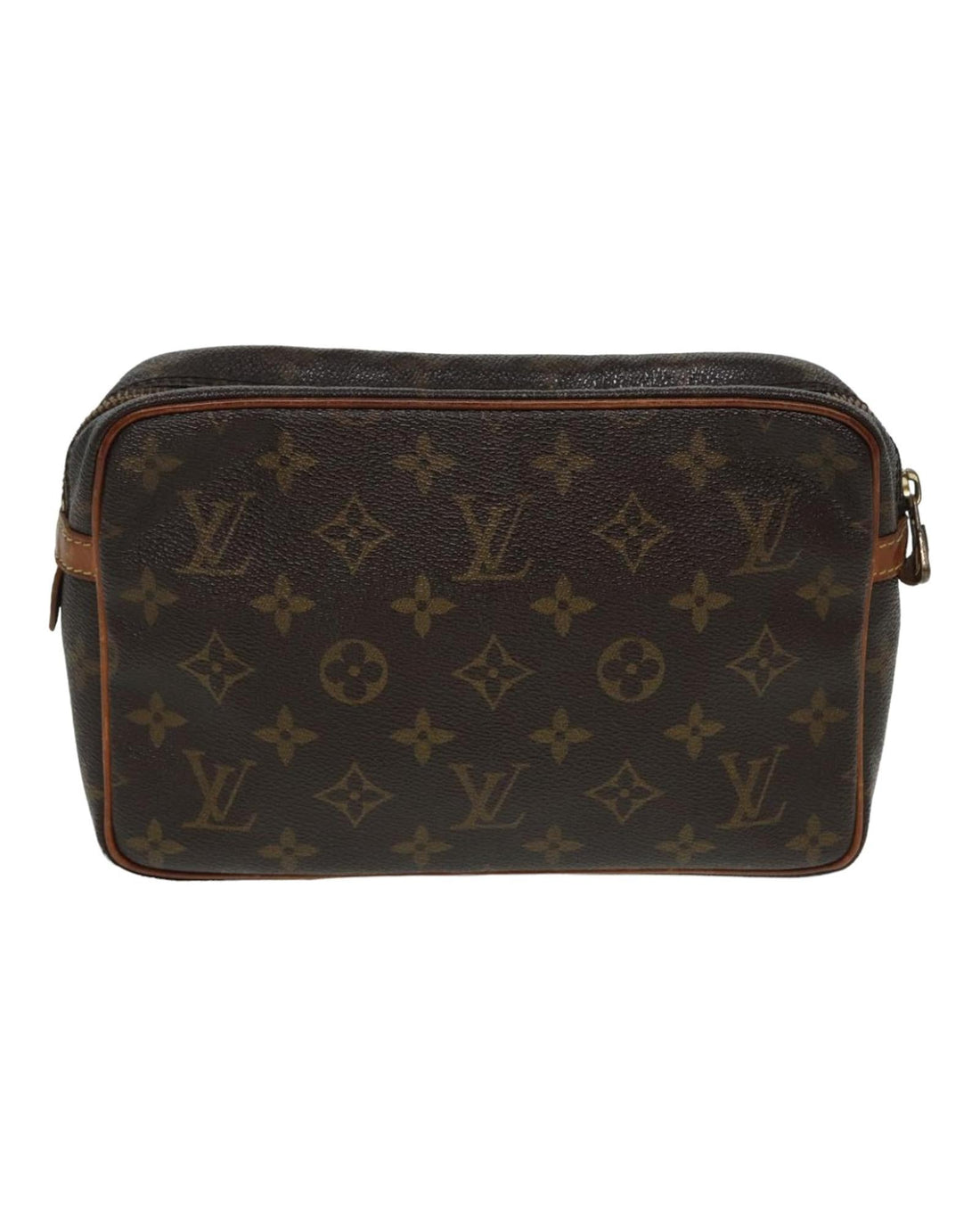 Monogram Canvas Clutch Bag with Interior Pockets