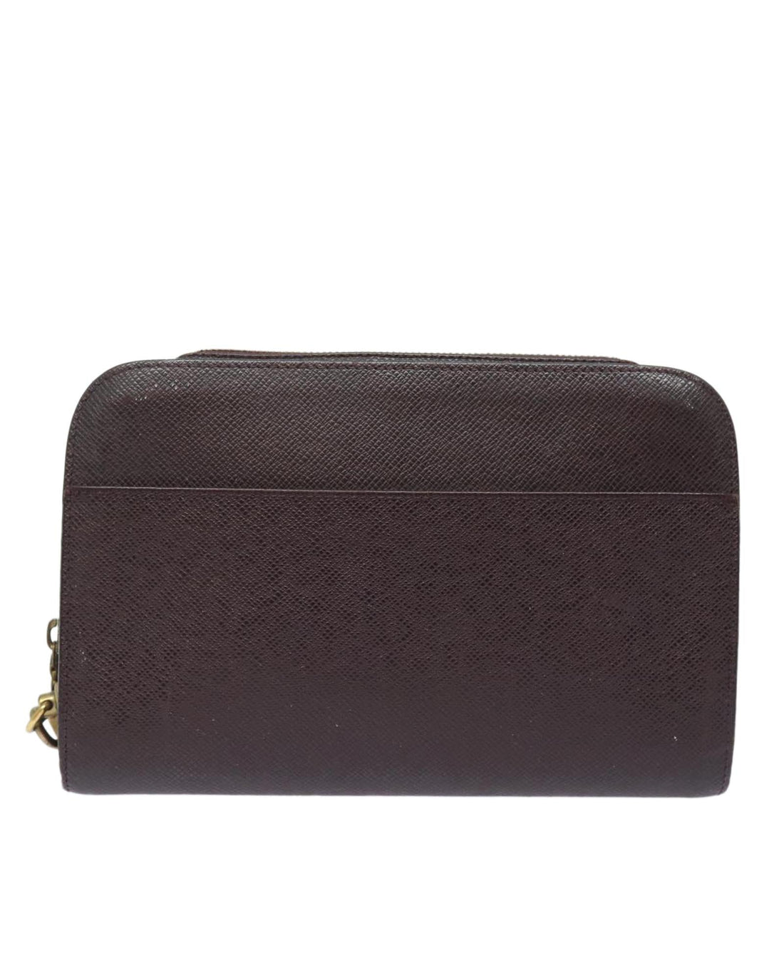 Taiga Leather Clutch Bag with Multiple Pockets