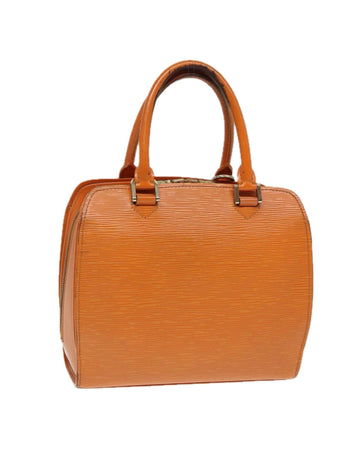 Epi Leather Hand Bag with Structured Design and Elegant Finish