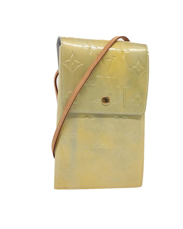 Patent Leather Wallet with Shoulder Strap