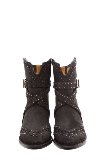 Lucchese Black Silver Studded Boots SZ 10