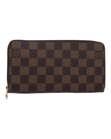 Damier Ebene Canvas Long Wallet with Dust Bag and Item Box