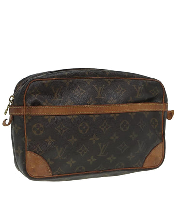 Monogram Canvas Clutch Bag with  Detailing