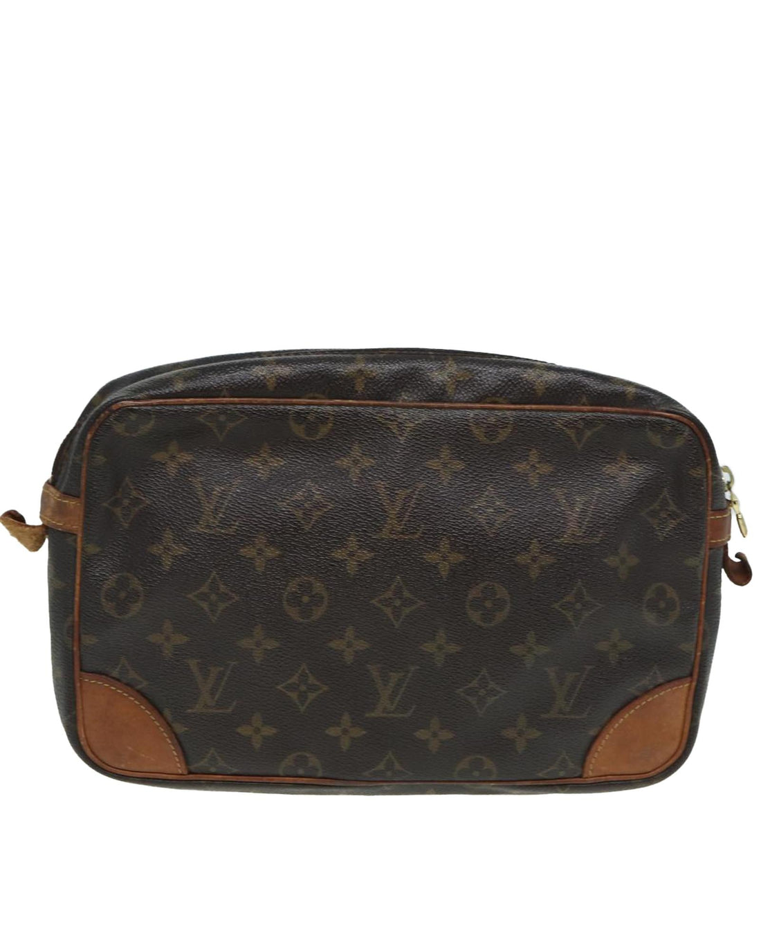 Monogram Canvas Clutch Bag with  Detailing