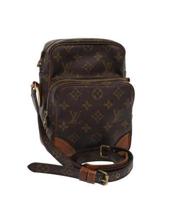 Monogram Canvas Shoulder Bag with Adjustable Strap