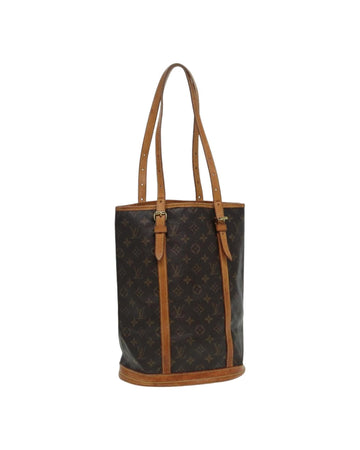Monogram Canvas Shoulder Bag with Adjustable Strap and  Detailing