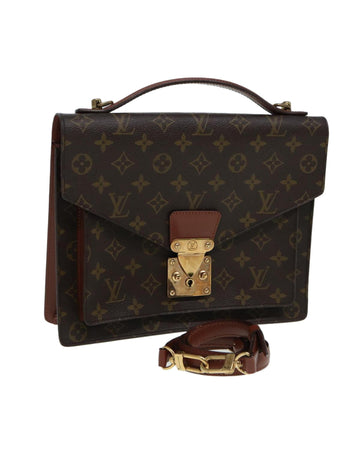 Monogram Canvas Hand Bag with Shoulder Strap
