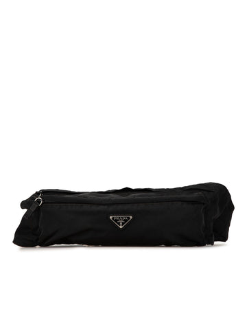 Nylon Belt Bag with Adjustable Waist Strap and Top Zip Closure