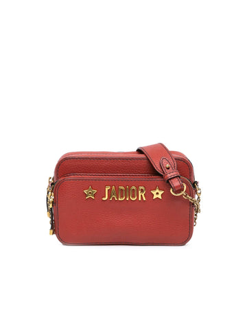 Leather Crossbody Camera Bag with Detachable Strap