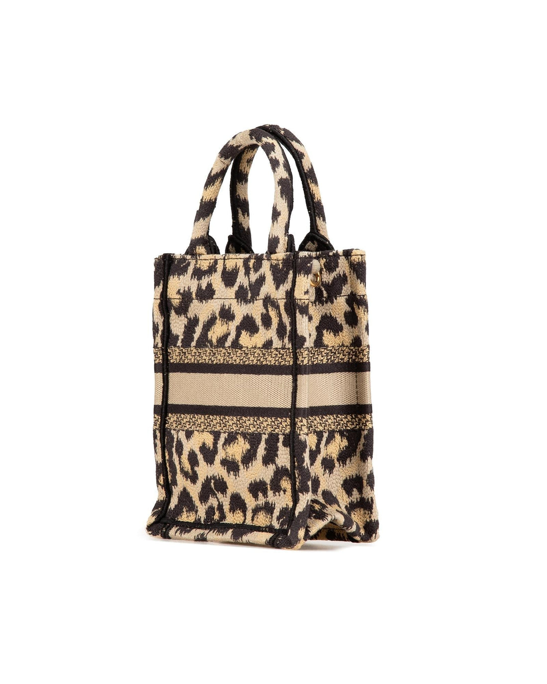 Mini Canvas Vertical Book Tote with Detachable Strap