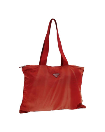 Luxury Nylon Tote Bag with Silver Accents