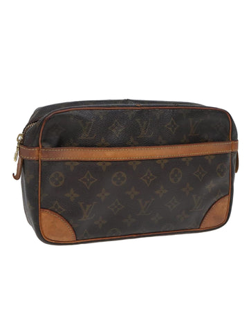 Monogram Compiegne 28 Clutch Bag with  LV Detailing