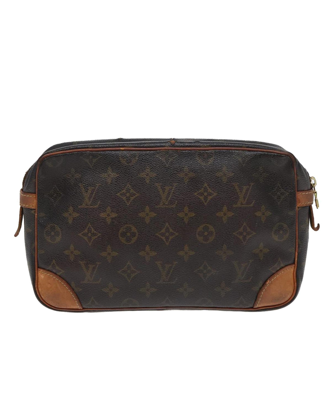 Monogram Compiegne 28 Clutch Bag with  LV Detailing