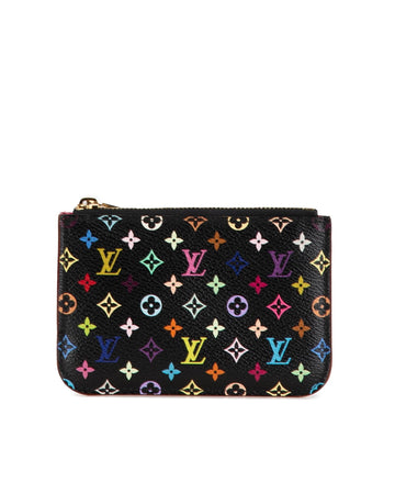 Monogram Multicolore Canvas Pochette with Top Zip and Slip Pocket