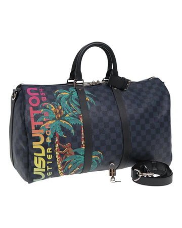 Damier Canvas Keepall Bandouliere Boston Bag with Accessories