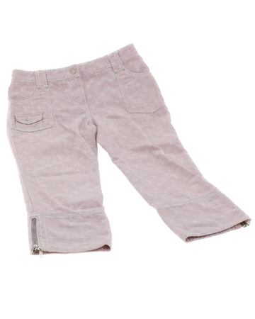 LOUIS VUITTON Monogram Denim Cropped Jeans Pink