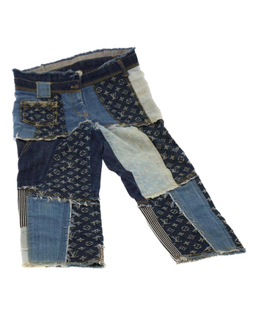 LOUIS VUITTON Patchwork Denim Jeans