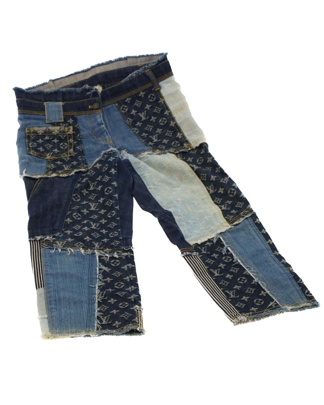 LOUIS VUITTON Patchwork Denim Jeans