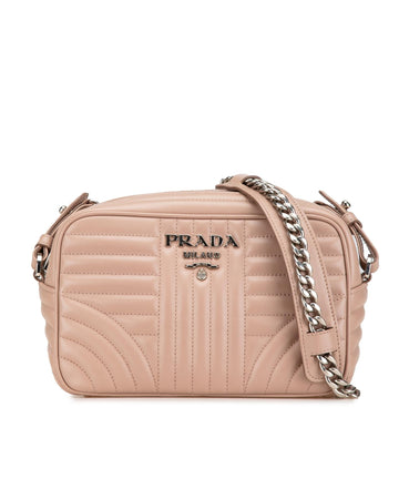 Soft Calf Leather Crossbody Bag with Chain Strap