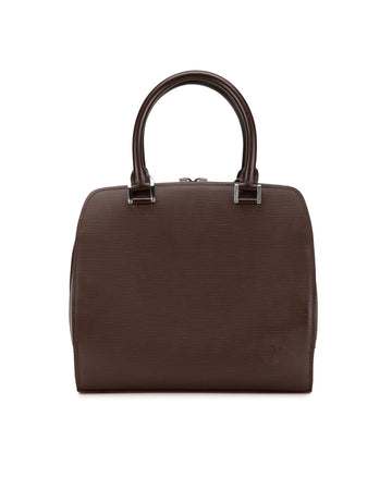 Epi Leather Pont Neuf Tote with Rolled Handles and Interior Slip Pocket