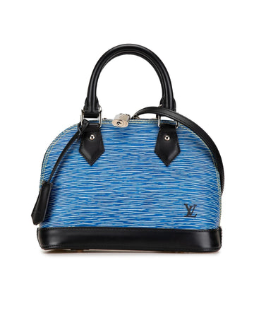 Epi Leather Alma BB with Rolled Handles and Detachable Strap