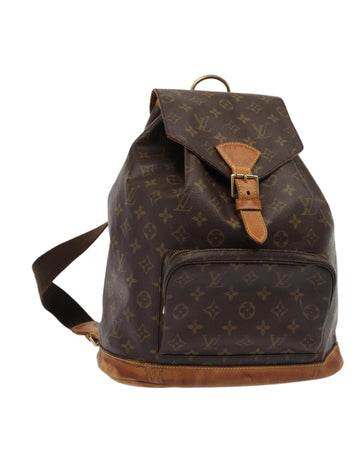 Monogram Canvas Backpack with Adjustable Shoulder Straps