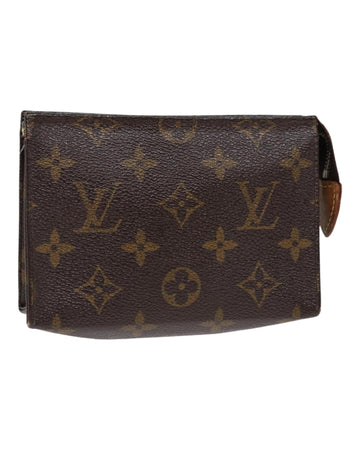 Monogram Canvas Poche Toilette Pouch with Surface Wear and Storage Odor