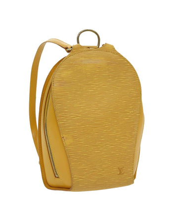 Epi Leather Backpack with Flap Closure