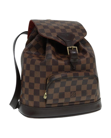 Damier Ebene Canvas Montsouris MM Backpack with Dust Bag