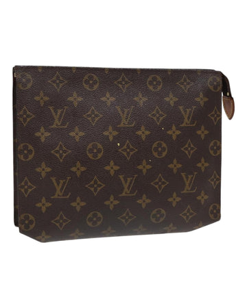 Monogram Canvas Pouch with Zip Closure