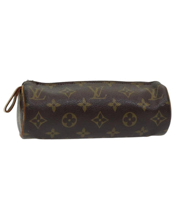 Monogram Canvas Pouch with Zipper Pull Detail