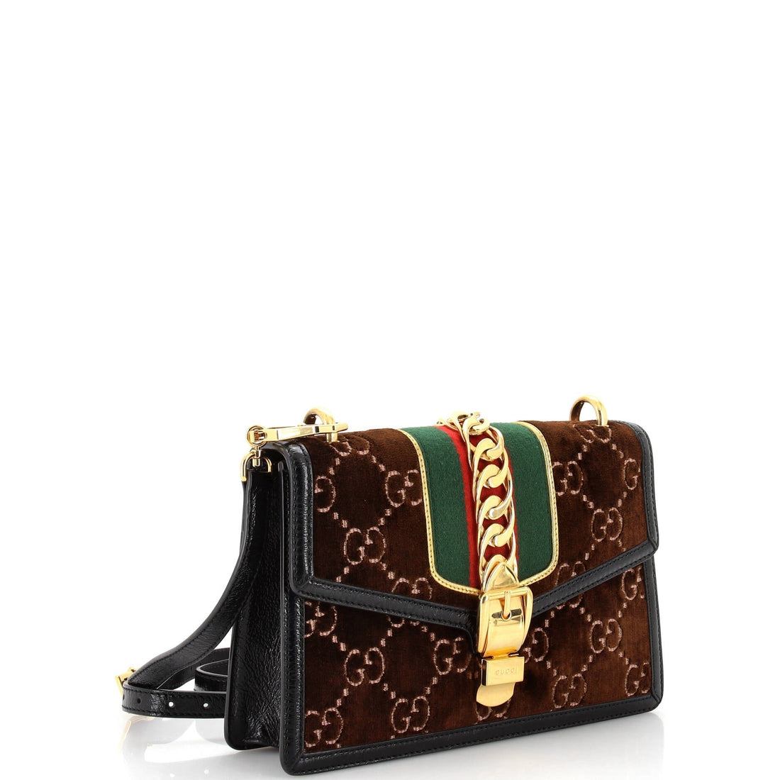 Sylvie Shoulder Bag GG Velvet Small