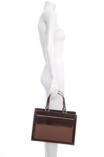 Yves Saint Laurent Vintage Brown Leather Handbag