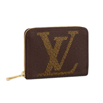 LOUIS VUITTON Coin case M69354 Monogram canvas Brown Zip around purse Giant Monogram unisex(Unisex) Used