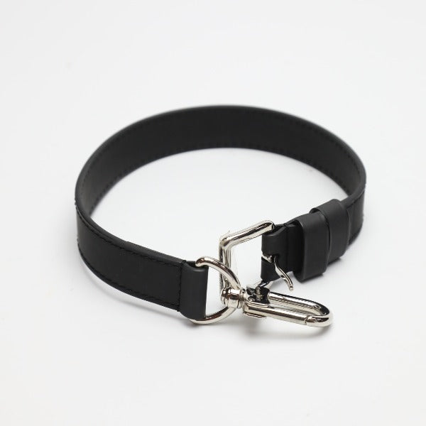 LOUIS VUITTON Shoulder strap M33432  Taiga Leather black Shoulder strap strap For Taiga Blue Marine Women(Unisex) Used
