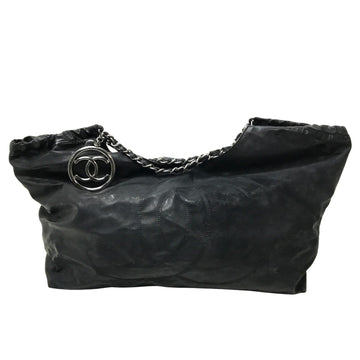 Chanel Tote Bag Leather Black