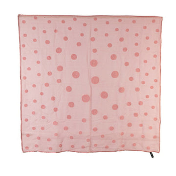 Polka Dot Silk Scarf Pink