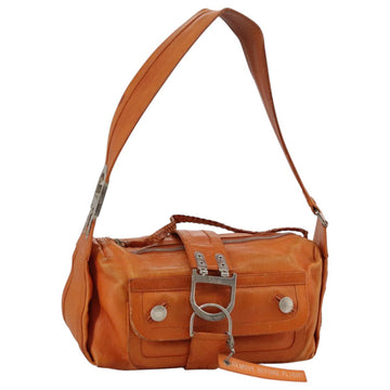 Dior Saddle Bag Orange Leather
