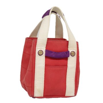 Quilted Tote Bag Red  Purple