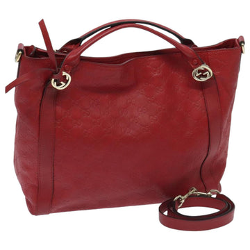 GG Marmont Matelass Tote Red Leather