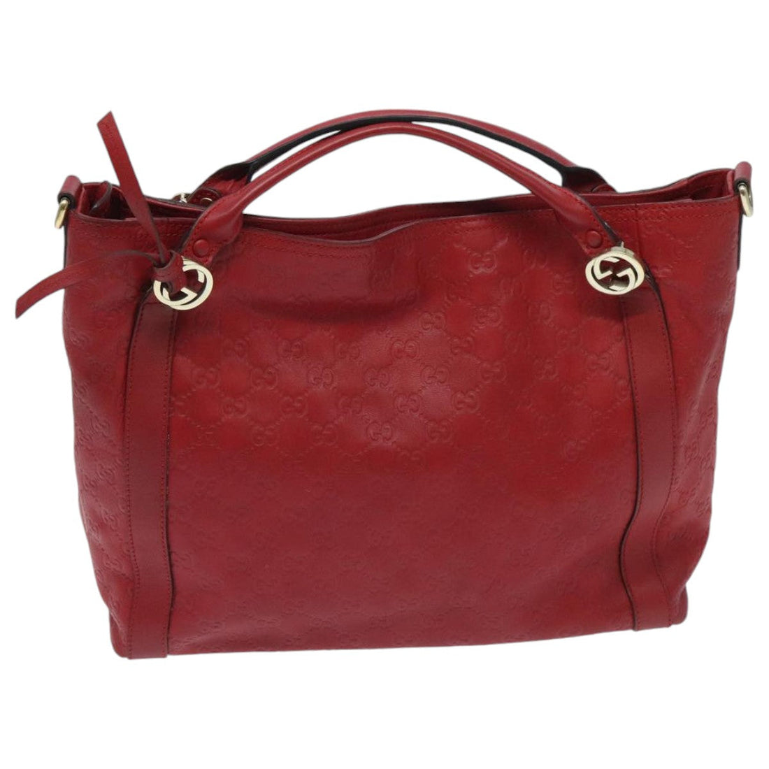 GG Marmont Matelass Tote Red Leather