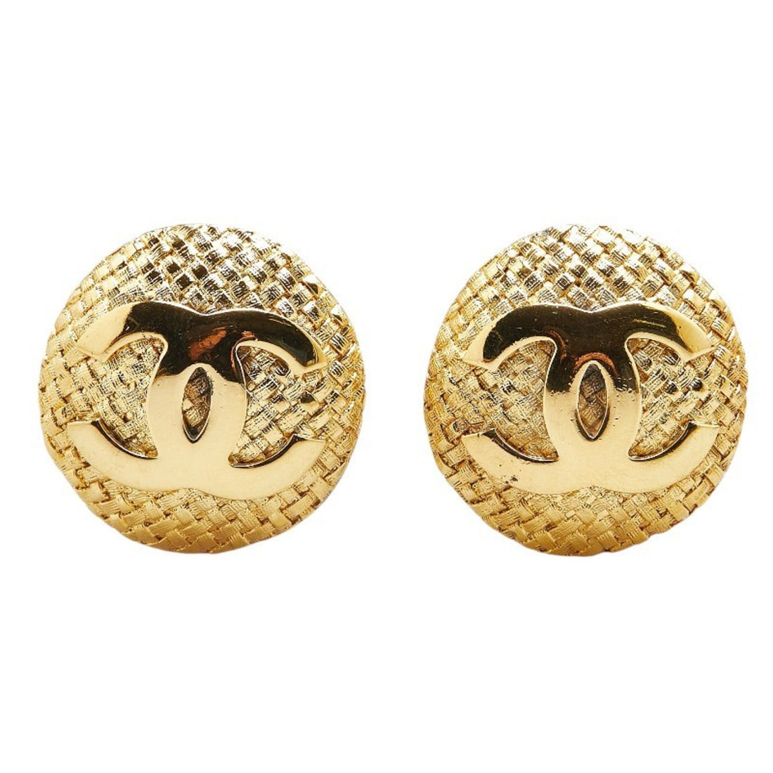 CC Logo Woven Earrings