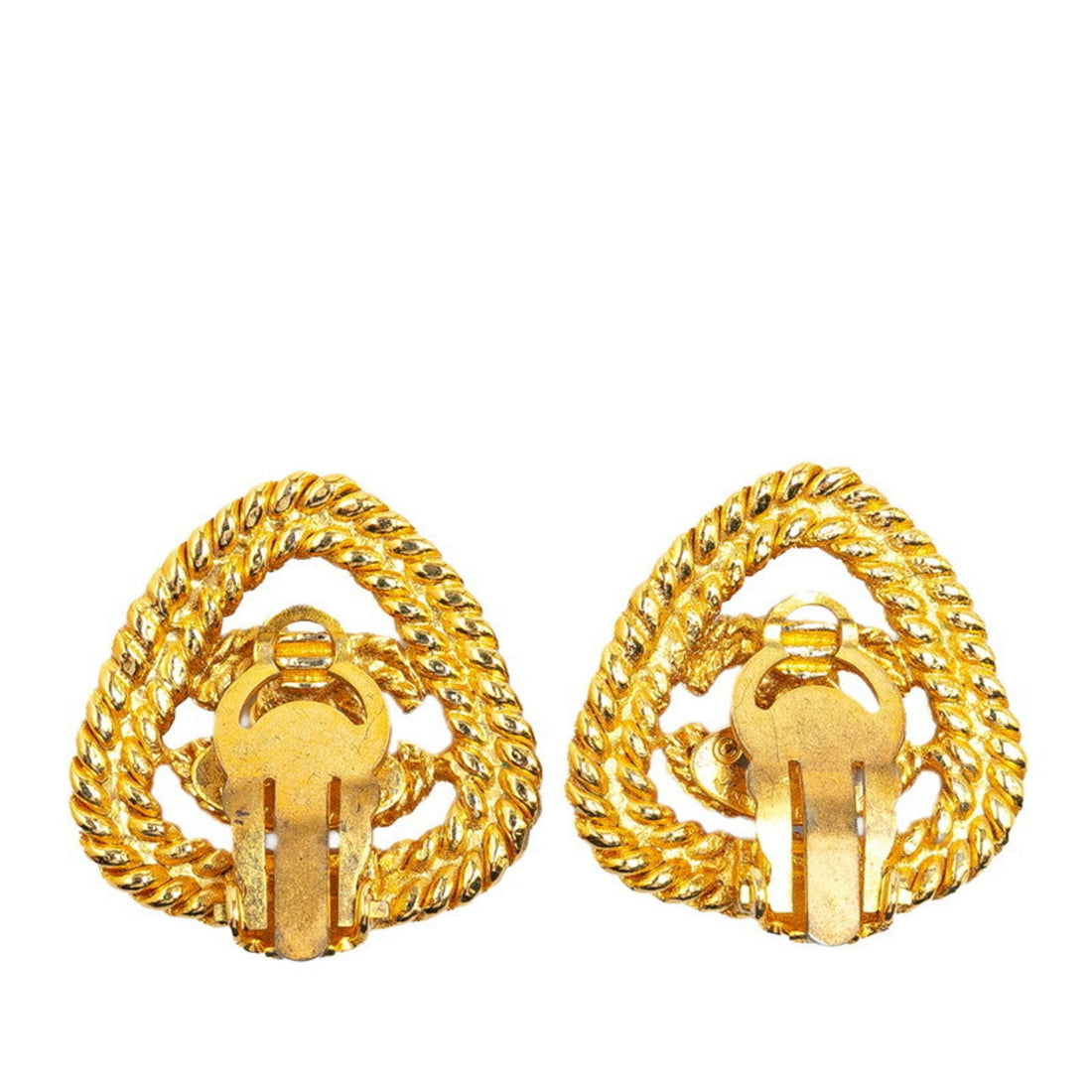 Triangle CC Rope Earrings